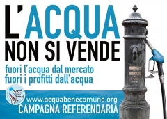 'L'acqua non si vende'