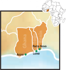 'Ghana, Togo, Benin'