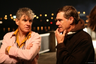 Christopher Doyle e Gus Van Sant sul set di 'Paranoid Park', 2007