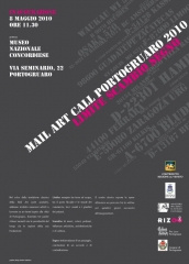 'Mail art Portogruaro 2010', locandina