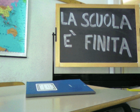 'La scuola è finita'